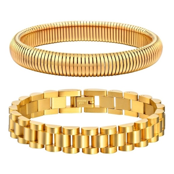 Anthropologie Gold Araya Bracelets Set - Picture 2 of 4